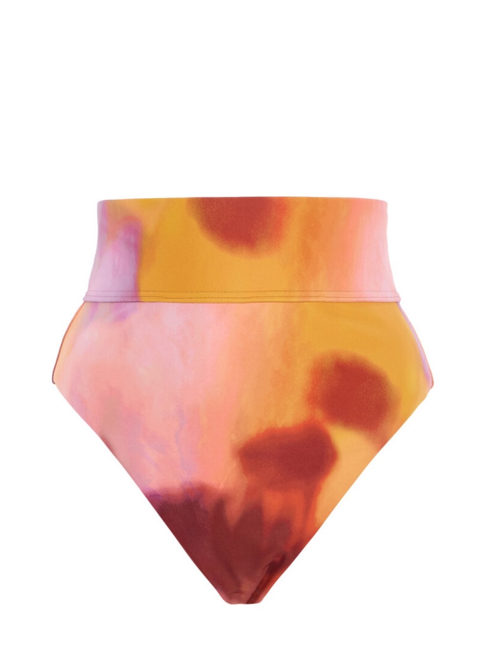 NWT Andrea Iyamah Orange and Pink Kuwa Dandi print Bikini Bottom size Large.